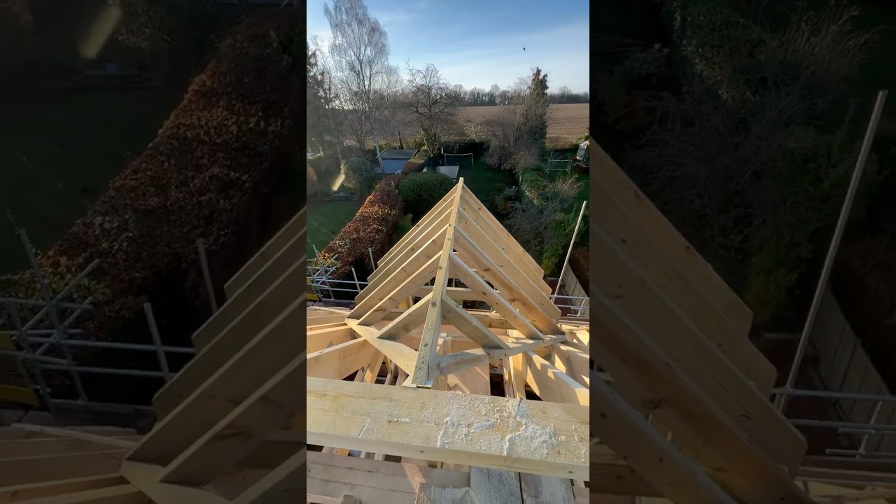 1 Minute Dormer Build 🔨👷🏼&zwj;♂️#construction #roofing #carpentry #shorts