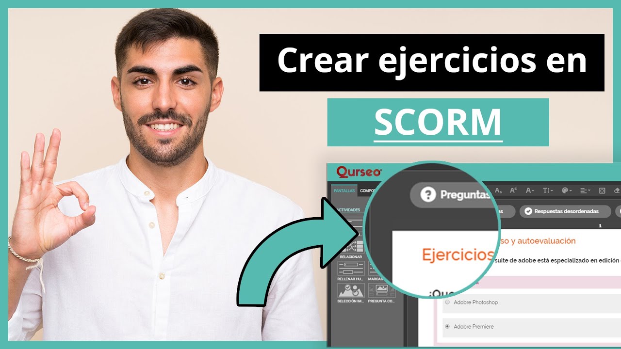 💯 Crear ejercicios de repaso en SCORM 🖊️ Mejora tus cursos interactivos en Moodle - Tutorial Qurseo