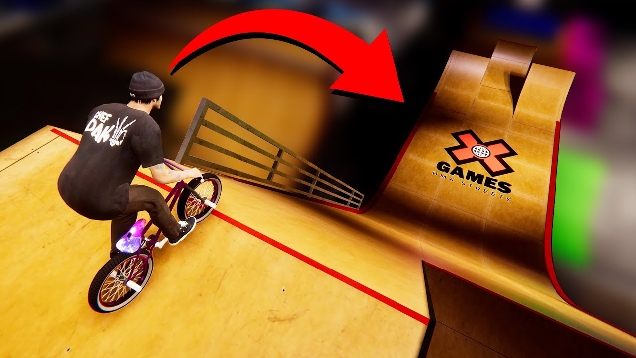 BMX-ING A GIANT MEGA RAMP?! (BMX Streets)