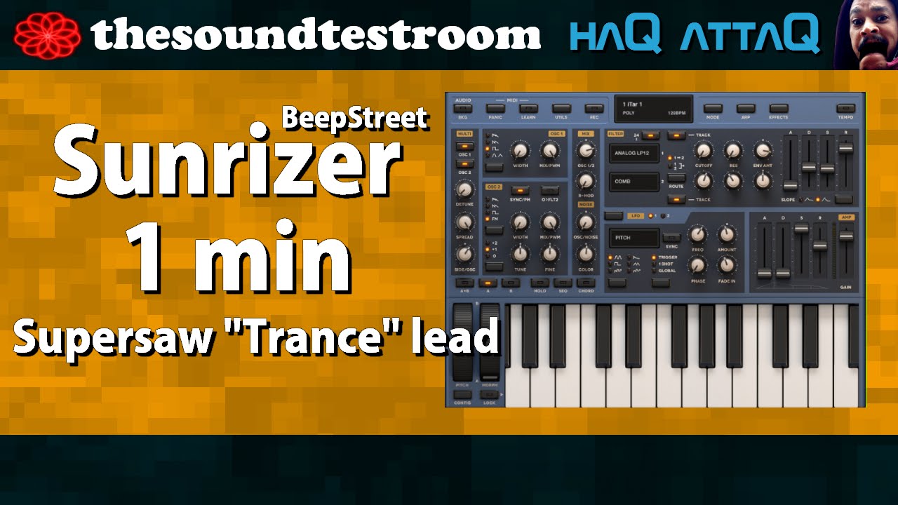 Sunrizer synthesizer for iPad │ Supersaw Trance Lead - haQ attaQ Synth Tweaks 7