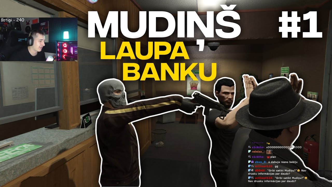 GENERAL spēlē RP | MUDIŅŠ laupa banku #1