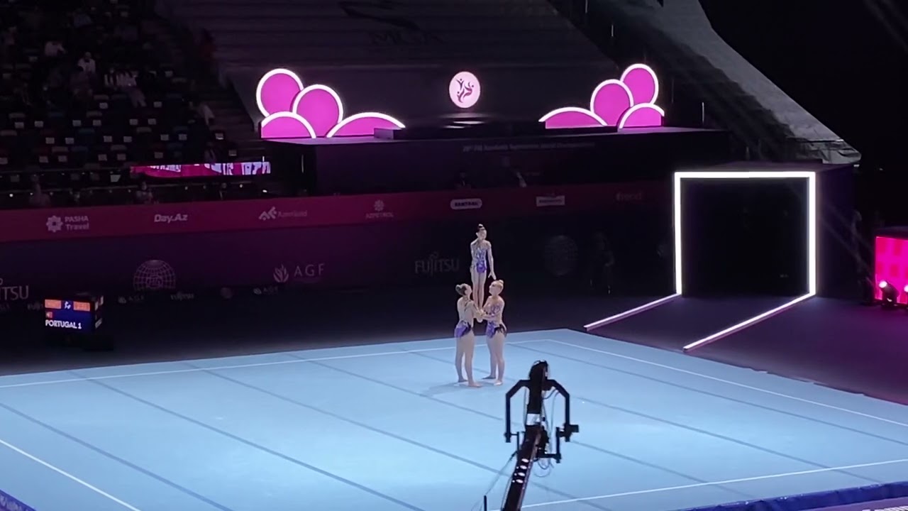 USA senior trio Corbett, Cu , Blante Balance routine