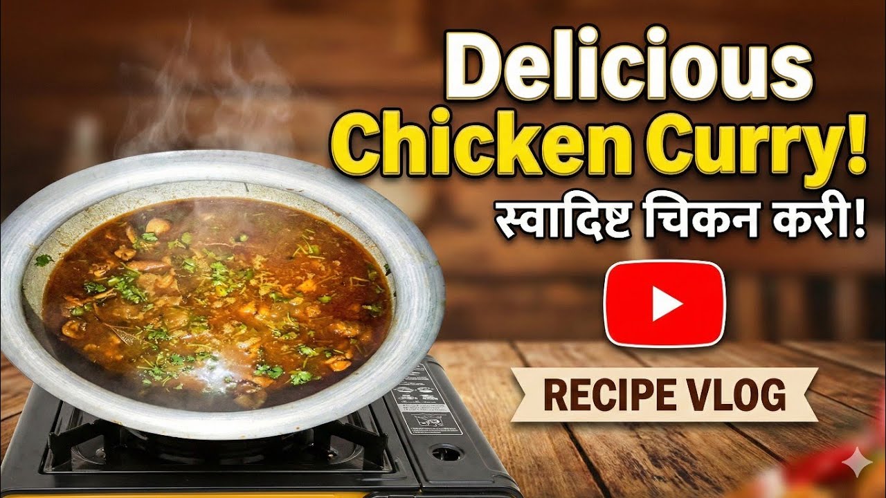 Delicious Chicken Curry!स्वादिष्ट चिकन करी ! Bɪʜᴀʀɪ Rasoi 😍