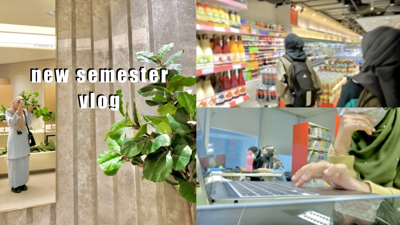 College Diaries📓| new semester, Im back to college life, groceries shopping, online classes 