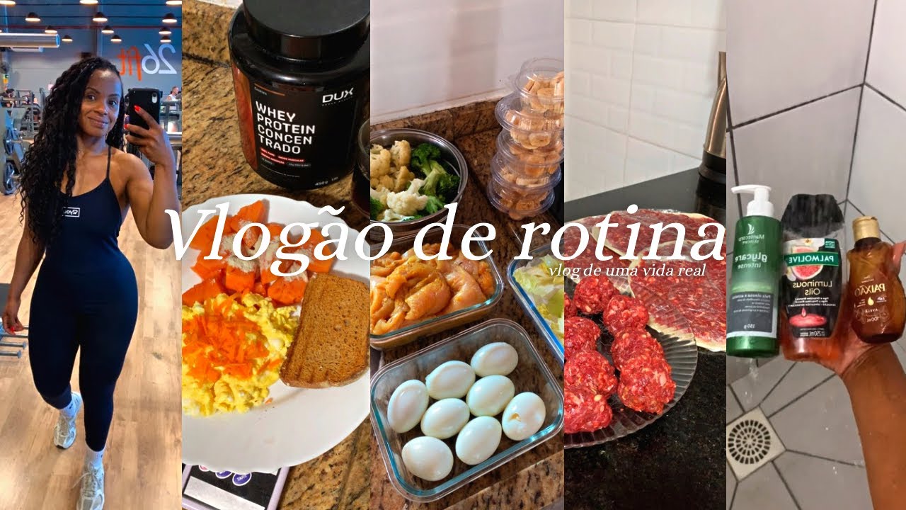 VLOGÃO: Maquia e fala | Primeiro treino | Café + Devocional | Comida da dieta | Firme no desafio 💪🏾✨