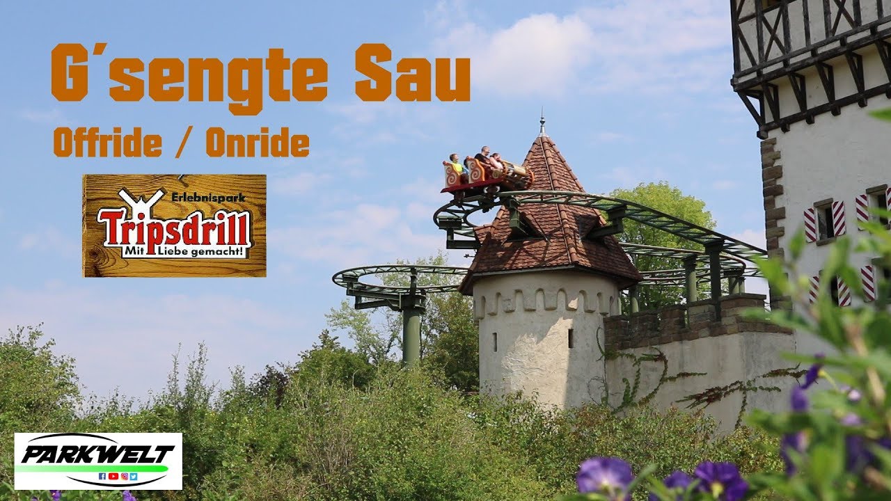 G&acute;sengte Sau -Erlebnispark Tripsdrill- POV Offride/Onride Parkwelt