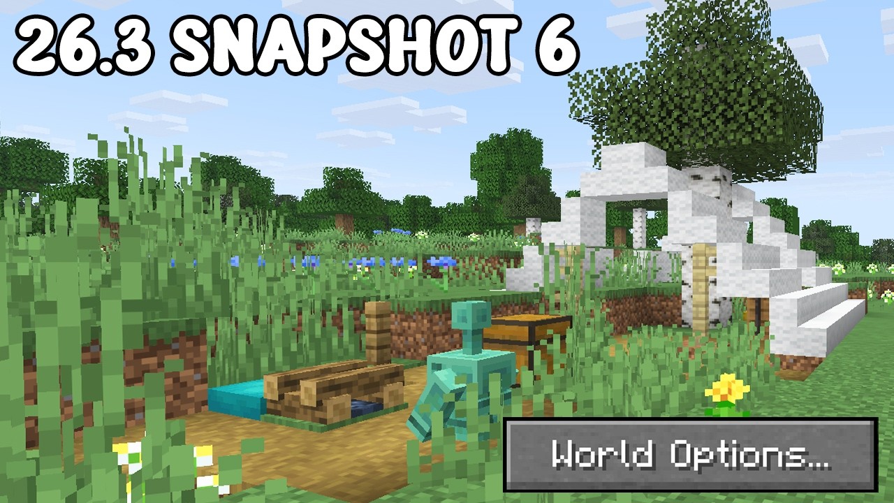 10+ &laquo;НОВЫХ&raquo; структур заброшенных лагерей и настройки мира &mdash; Minecraft 26.3 Snapshot 6