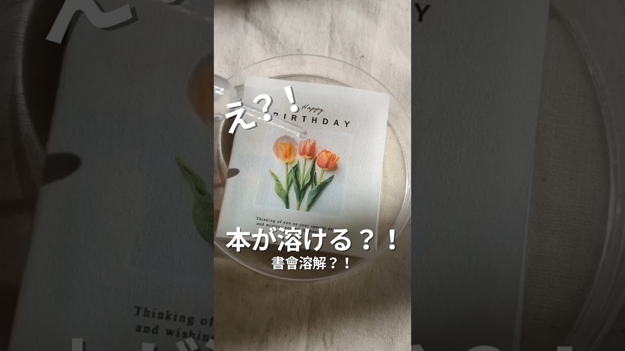 本が溶ける？！
