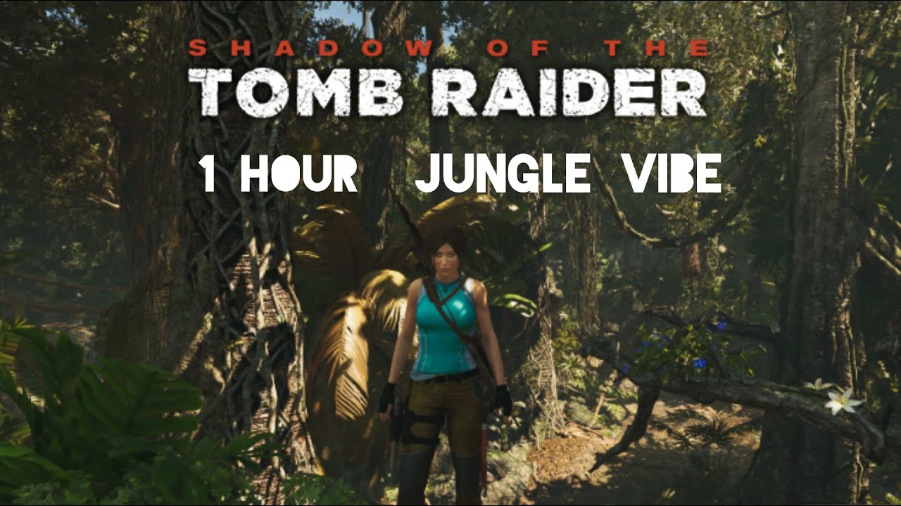 1 Hour Jungle Ambience with Lara Croft - Tomb Raider | Relaxing Sleep in Nature