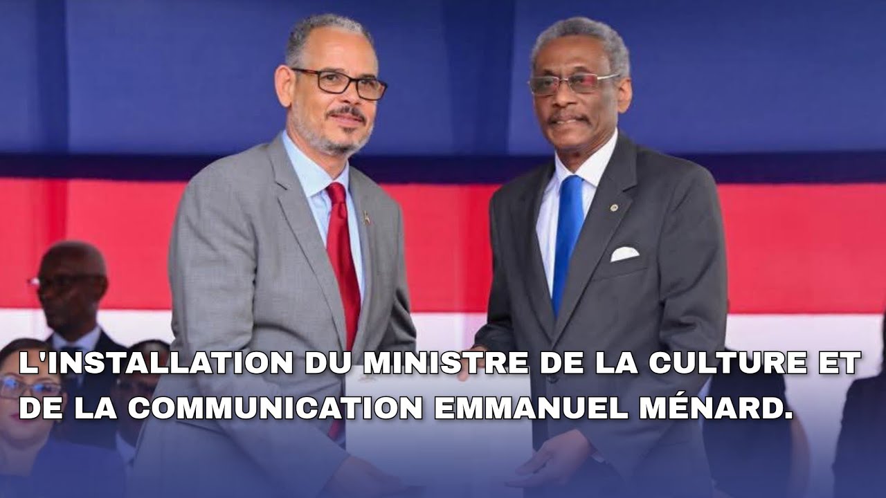 Cérémonie d'installation du nouveau ministre de la Culture et de la communication Emmanuel Ménard