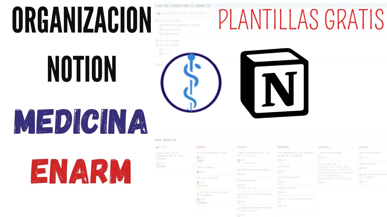 NOTION ORGANIZACION para Estudio MEDICINA/ENARM