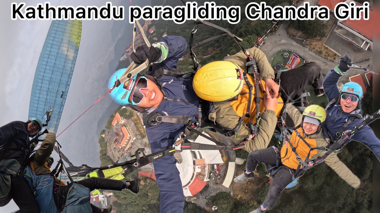 #paragliding #kathmandunepal#viralvideo# tandem#commercial#paragliding#￼ Chandra Giri#vanjing#fly#￼￼