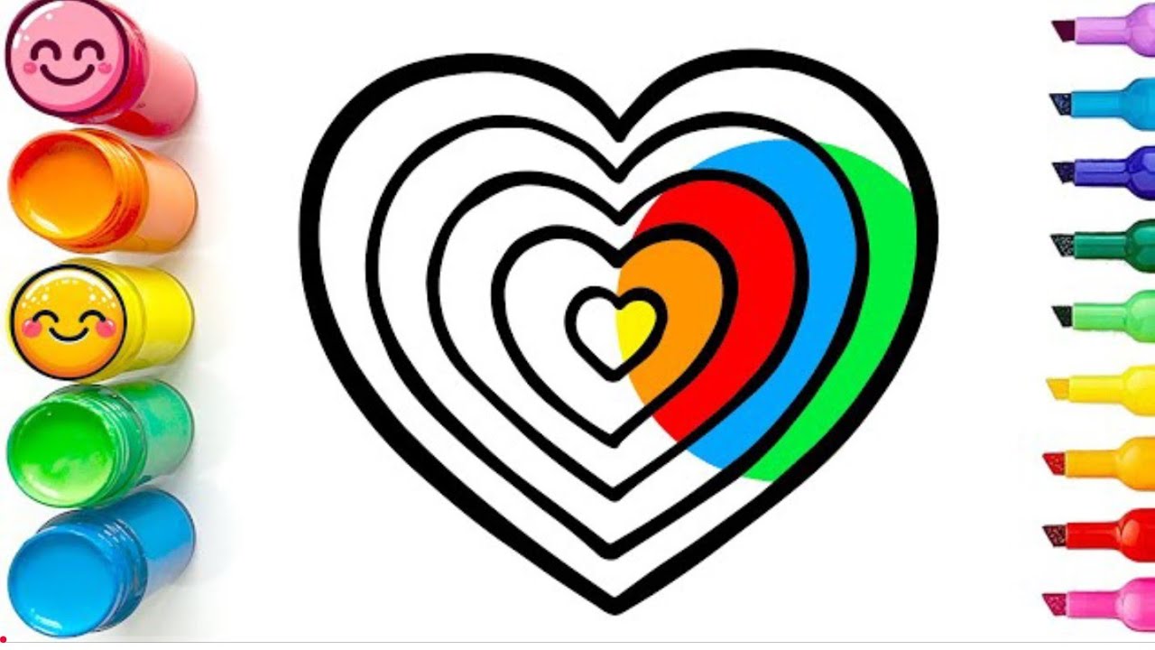 How To Draw Intertwinde Heart Easy Step By Step - Drawing Painting Coloring