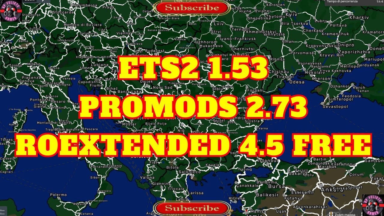 ETS2 1.53 PROMODS 2.73,ROEXTENDED 4.5 FREE