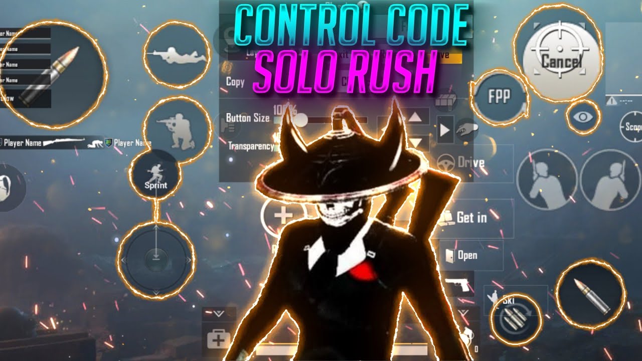 Solo Rush Control Code Pubg Mobile | Solo Rush Control Layout Code | Solo Rush Latest Control Code