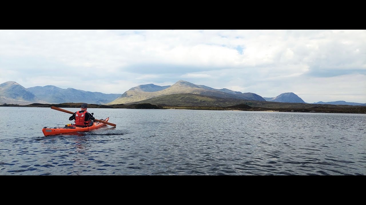 Kayaking on loch Ba, Rannoch Moor