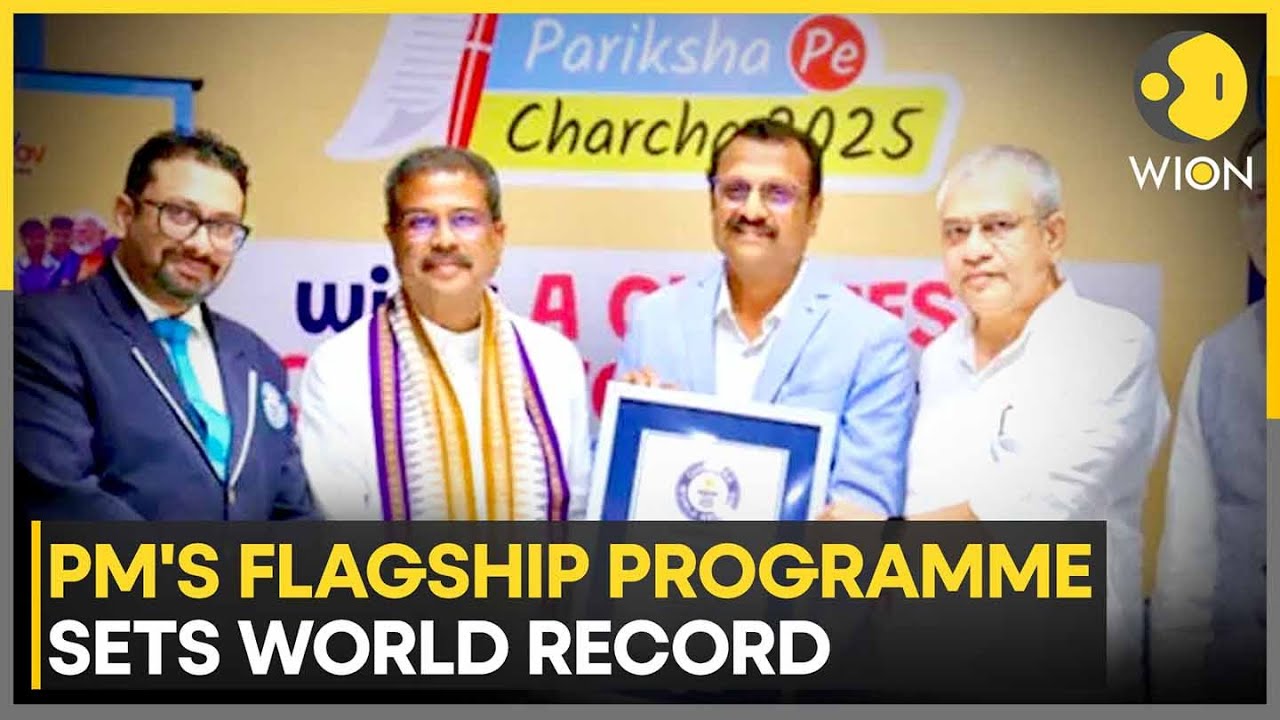 PM Modi's 'Pariksha Pe Charcha' Sets Guinness World Record | WION