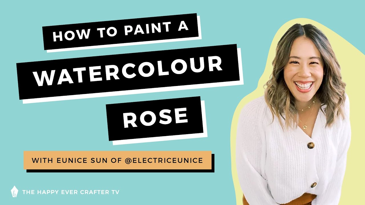 How To Paint An Easy Watercolour Rose with Eunice Sun