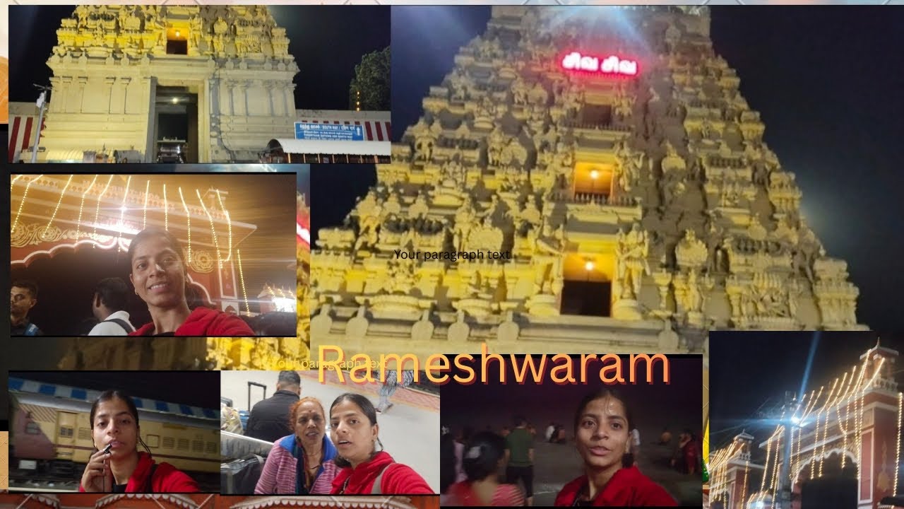 Rameshwaram Dham Part 2 | Finally Reached | Divine Night View 🌙✨#vlog #episode2 #rameshwaram #video 