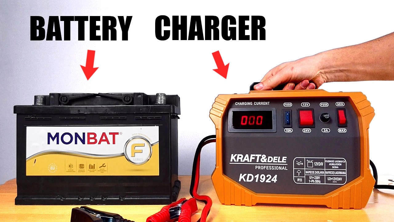 This Heavy Duty Car Battery Charger Works for Both 12V and 24V Batteries