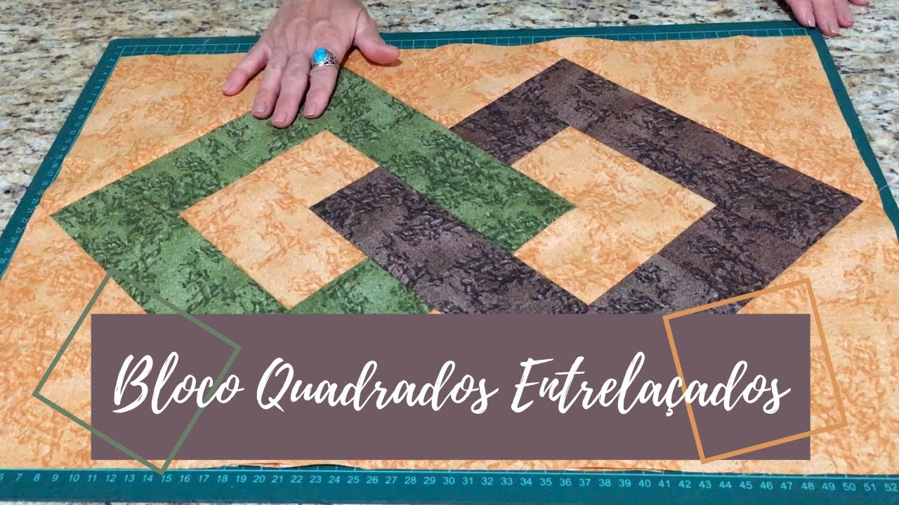 Blocos Quadrados Entrelaçados | Patchwork