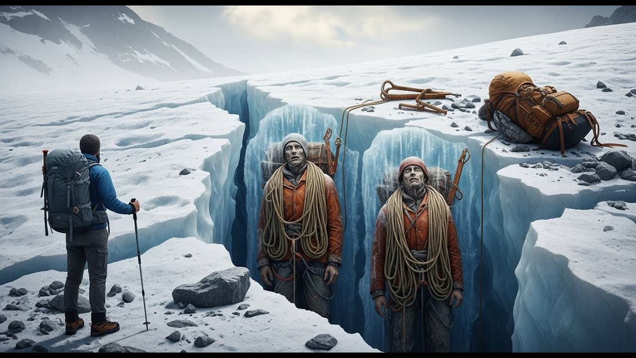 Alpinistes disparus en 1979 — Vingt-deux ans plus tard, un randonneur, après la fonte des glaces,...