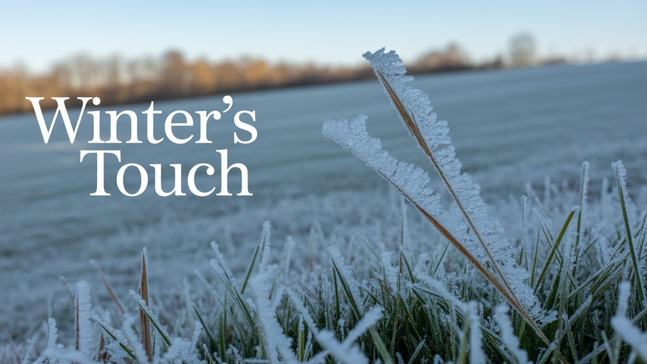 Symphony of Nature: Frost and Sun on Plants