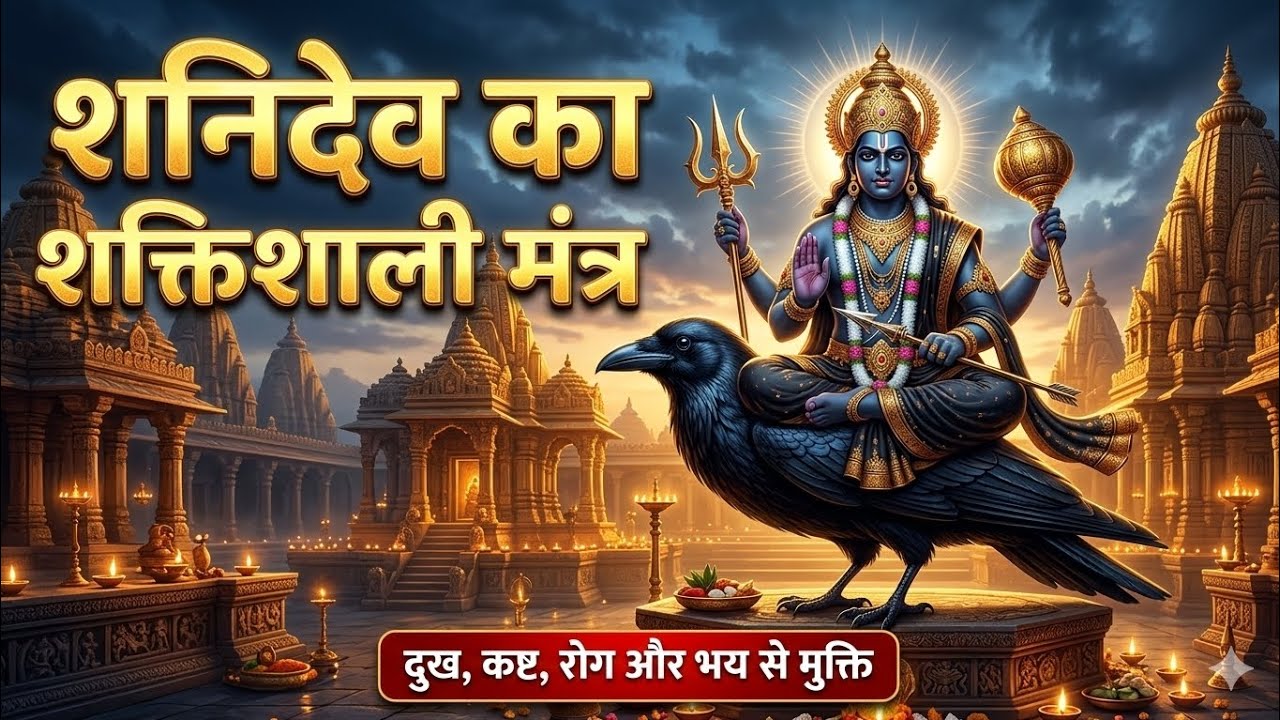 शनिदेव का शक्तिशाली मंत्र | दुख, कष्ट, रोग और भय से मुक्ति देने वाला दिव्य शनि मंत्र