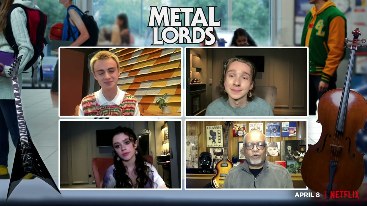 Metal Lords Interviews - Jaeden Martell, Isis Hainsworth, Adrian Greensmith (NETFLIX)