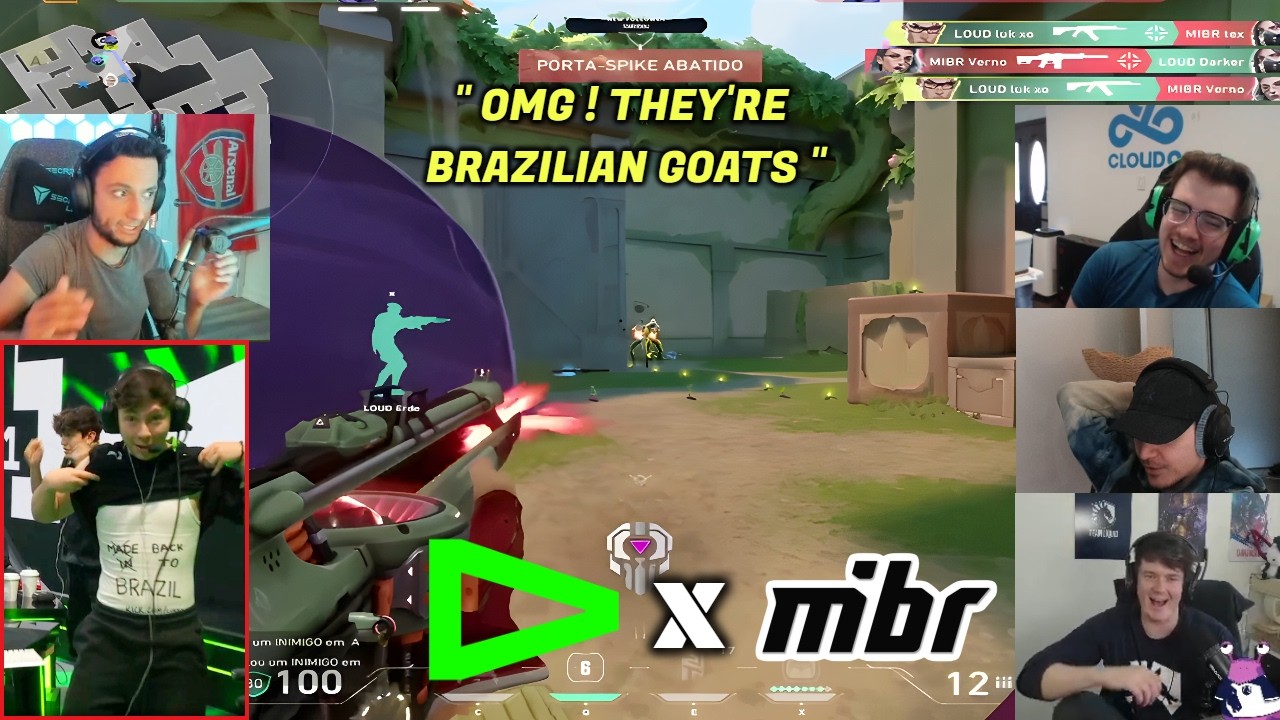 26 Minutes of Streamers React to MIBR vs LOUD INSANE Moments in VCT Americas Stage 2 Playoffs