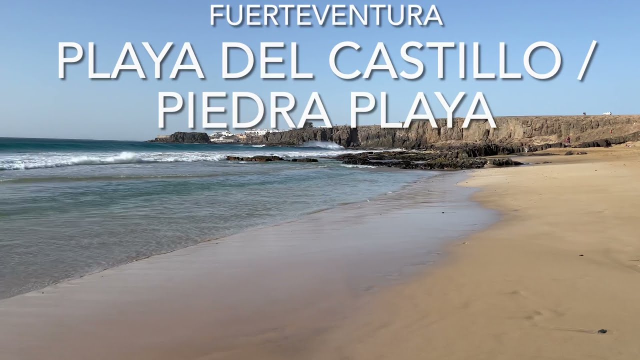 Piedra playa / Playa del Castillo,  El Cotillo, Fuerteventura (4K)