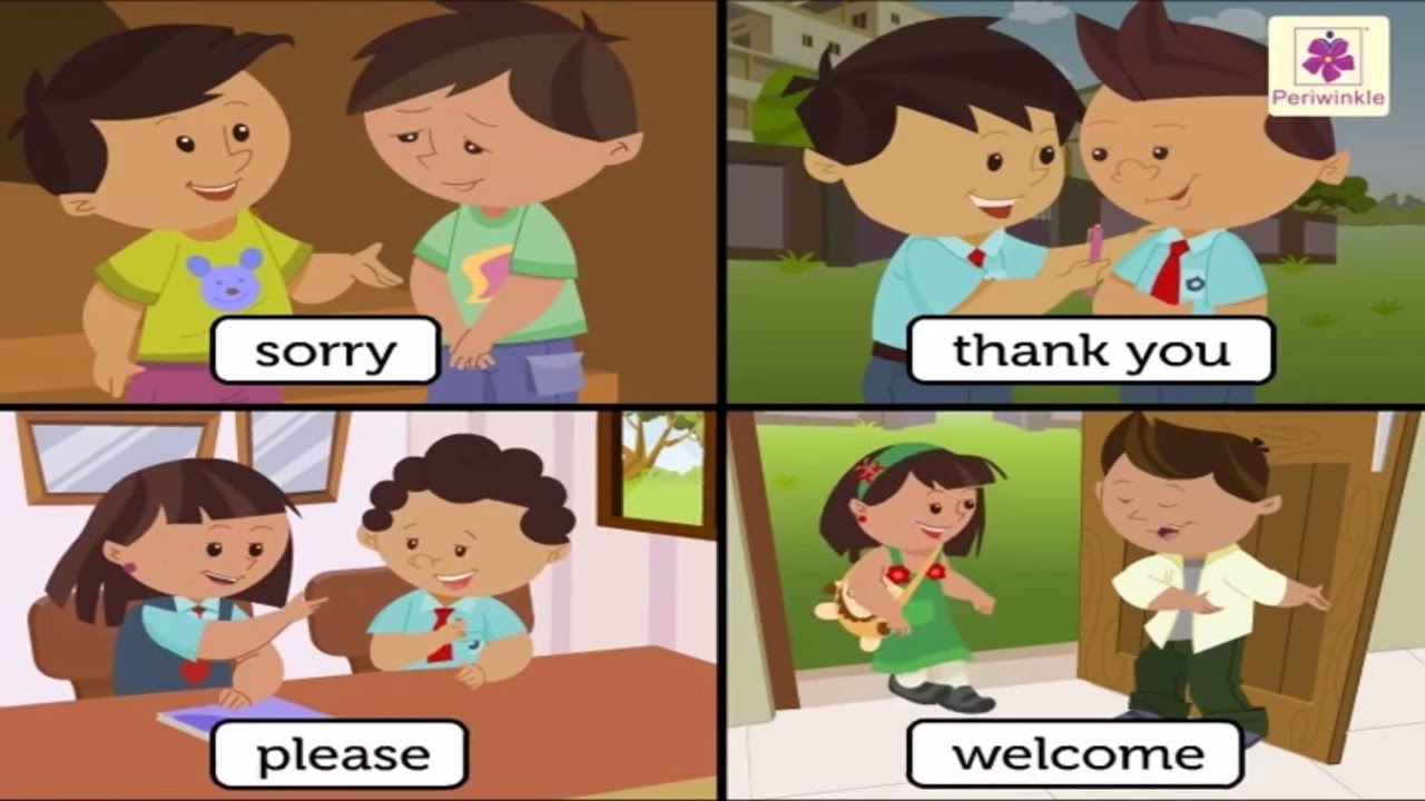 Learn Good Manners For Kids | Sorry, Please, Thank you - The Magic Words | Periwinkle