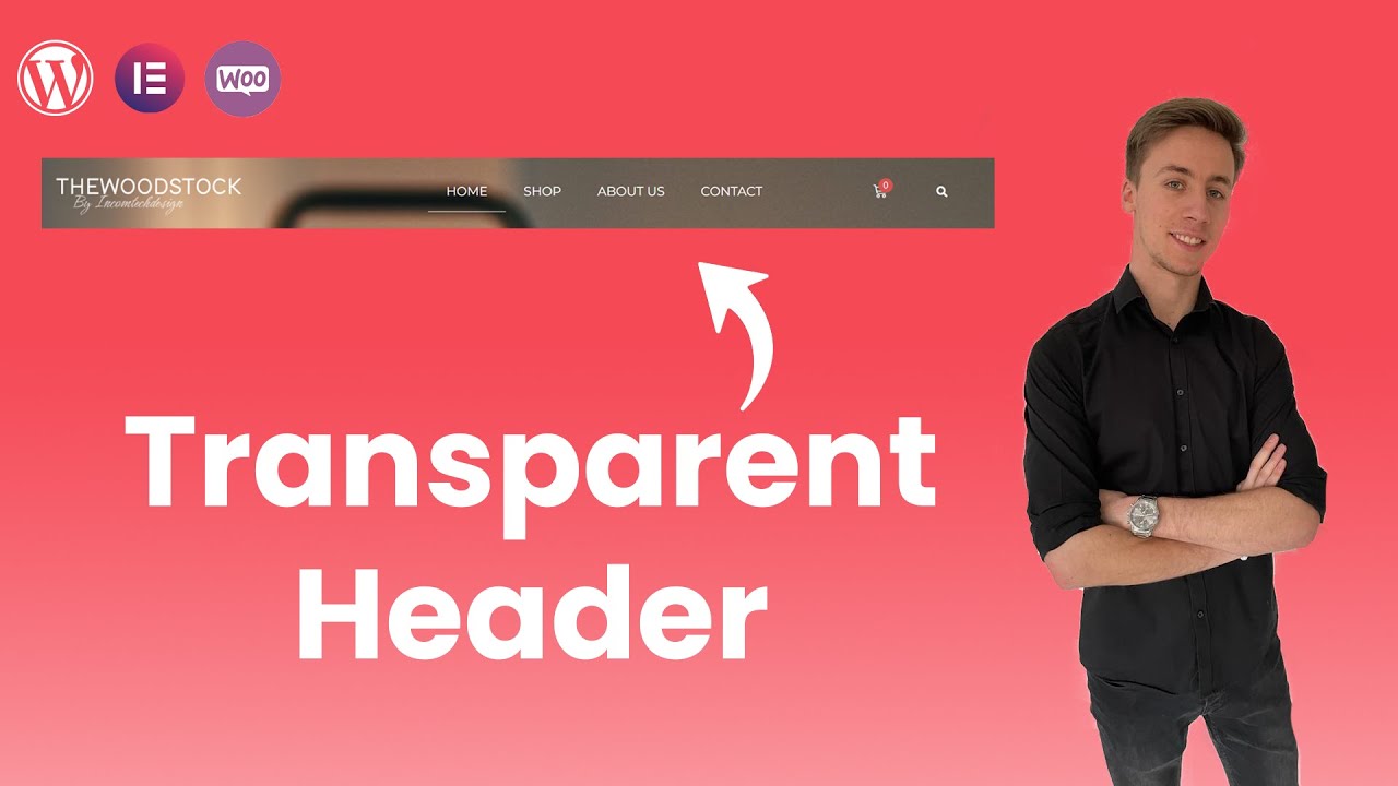 How To Create A Transparent Header In WordPress with Elementor