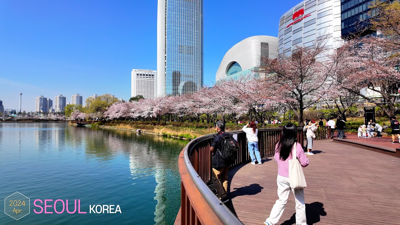 Seokchon-dong Street🌸🌸 •[4k] Seoul, Korea