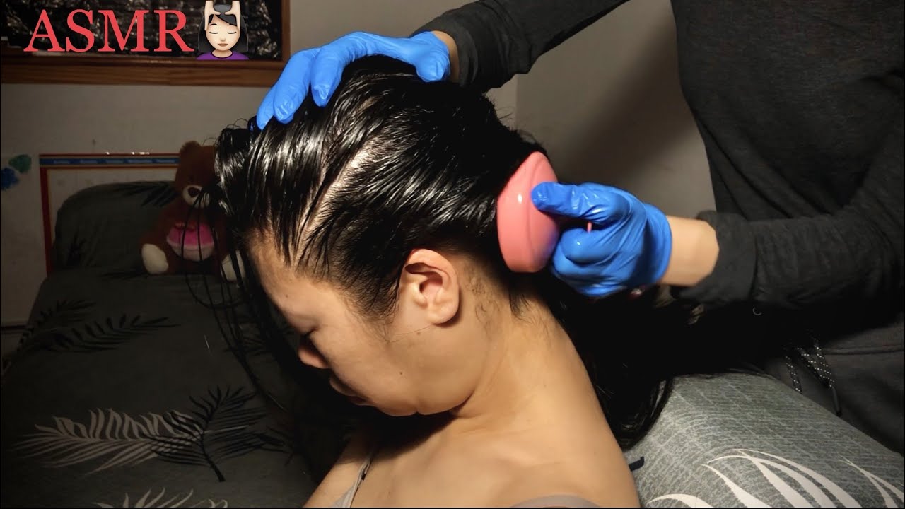 ASMR This Scalp Treatment +Oily Scalp Massage Will SPRITZ, GLASS TINKLE, DRIP DROP, SCRATCH You 2 💤