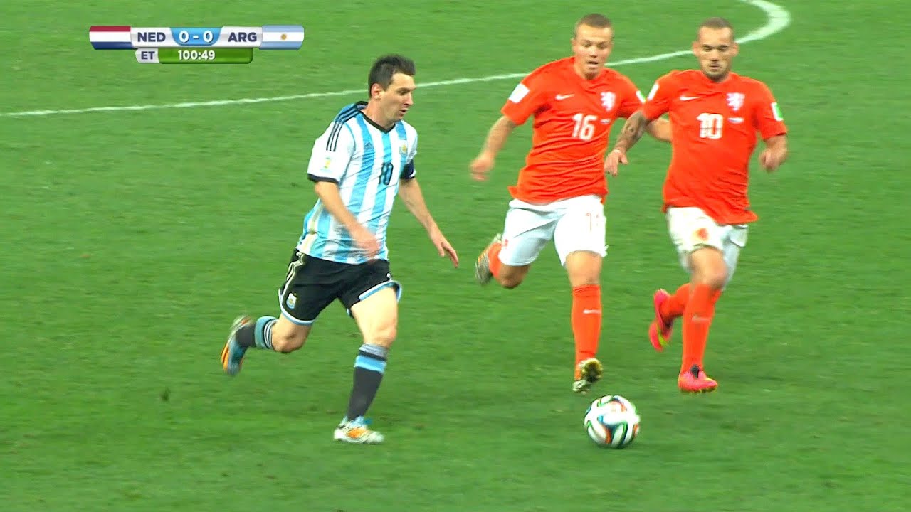 Lionel Messi vs Netherlands (World Cup 2014) English Commentary