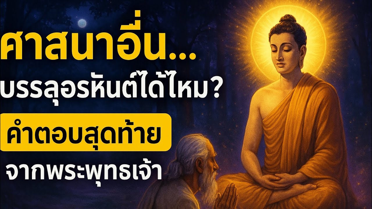 ศาสนาอื่น…บรรลุอรหันต์ได้ไหม? | คำตอบสุดท้าย จากพระพุทธเจ้า