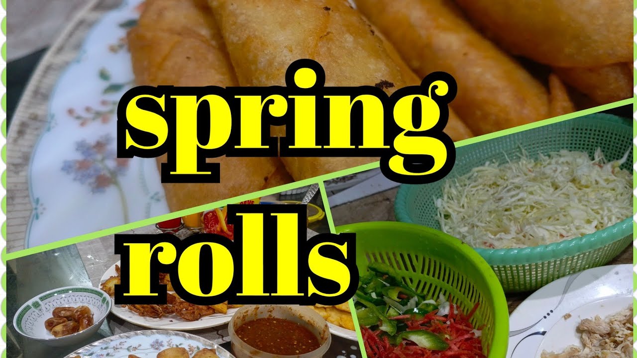 Chicken spring rolls#ramzan special recipe