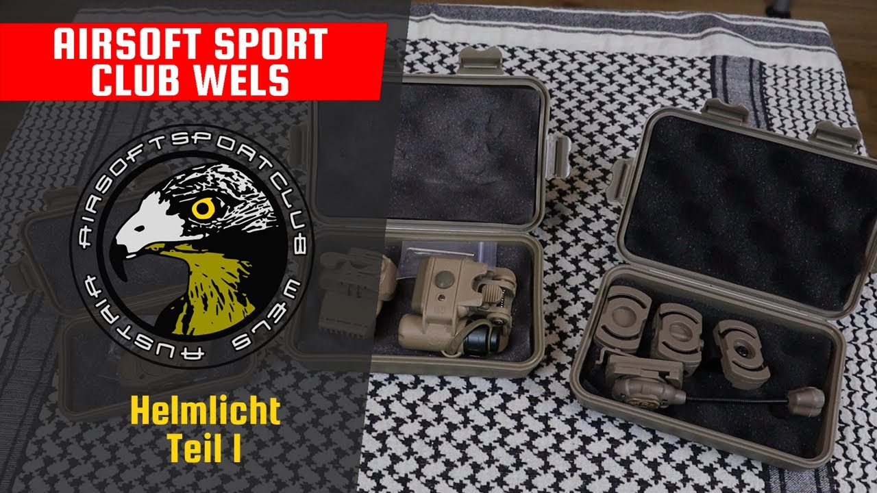 Taktische Beleuchtung für Airsoft: Helmlichter Teil 1