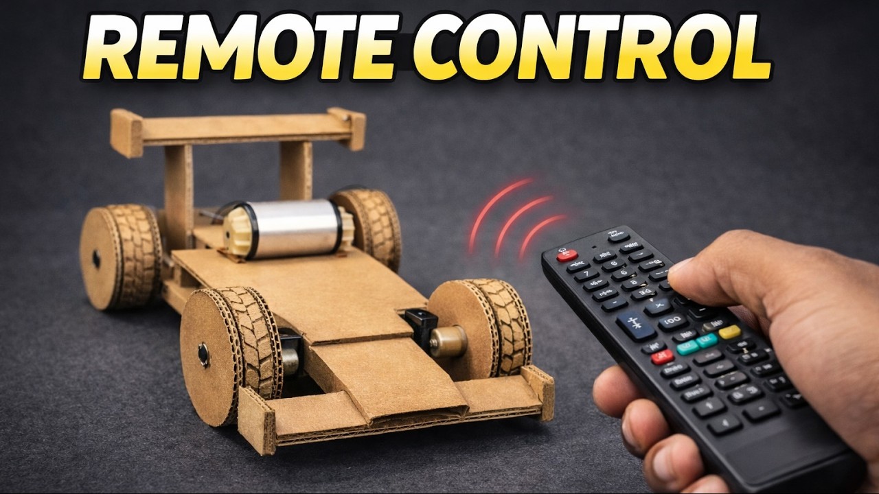 No Plastic, No Metal… Just Cardboard F1 RC Car 😲