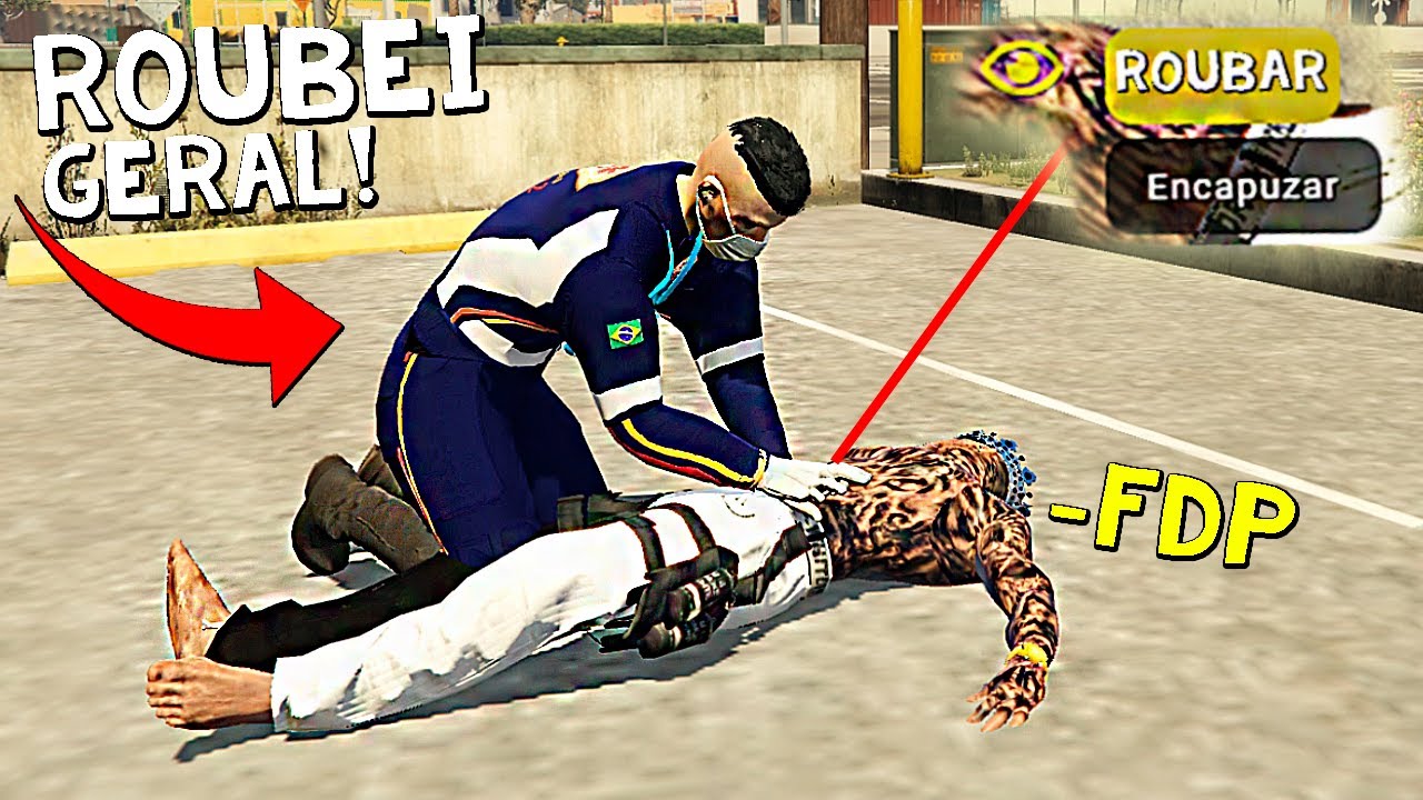 FINGI SER MEDICO E ROUBEI GERAL NO GTA RP