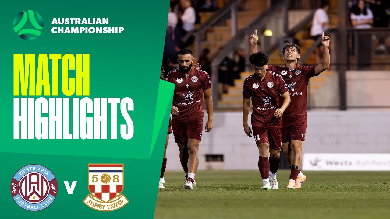 Wests APIA v Sydney United 58 | Highlights | 2025 Australian Championship Round 2