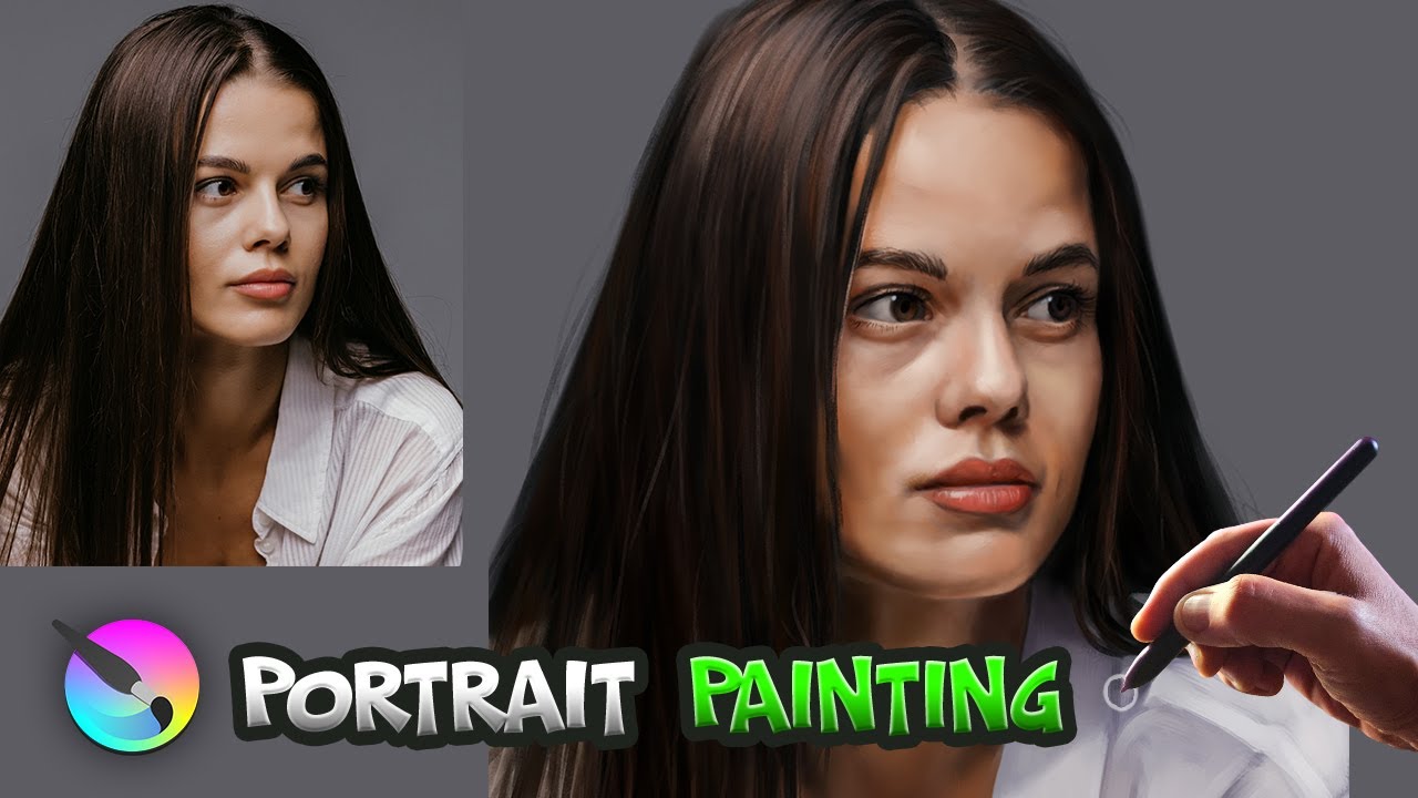 🎨 Mesmerizing Woman Portrait in Krita | Digital Painting Timelapse