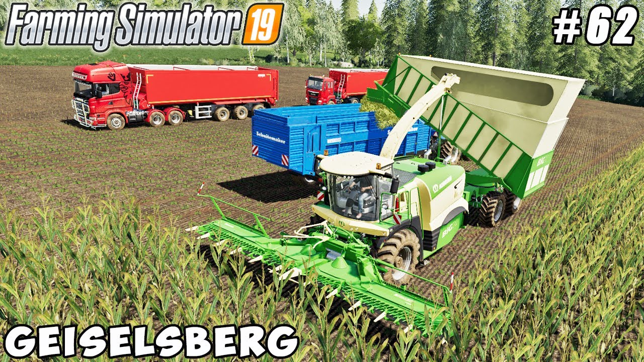 Harvesting corn silage | Geiselsberg | Farming simulator 19 | Timelapse #62
