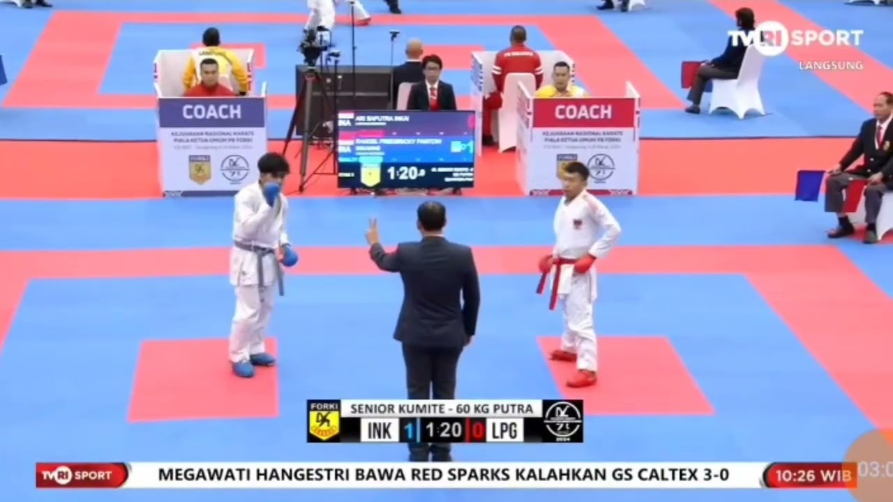 Kejurnas Karate PB FORKI Ari Saputra Vs Frederick