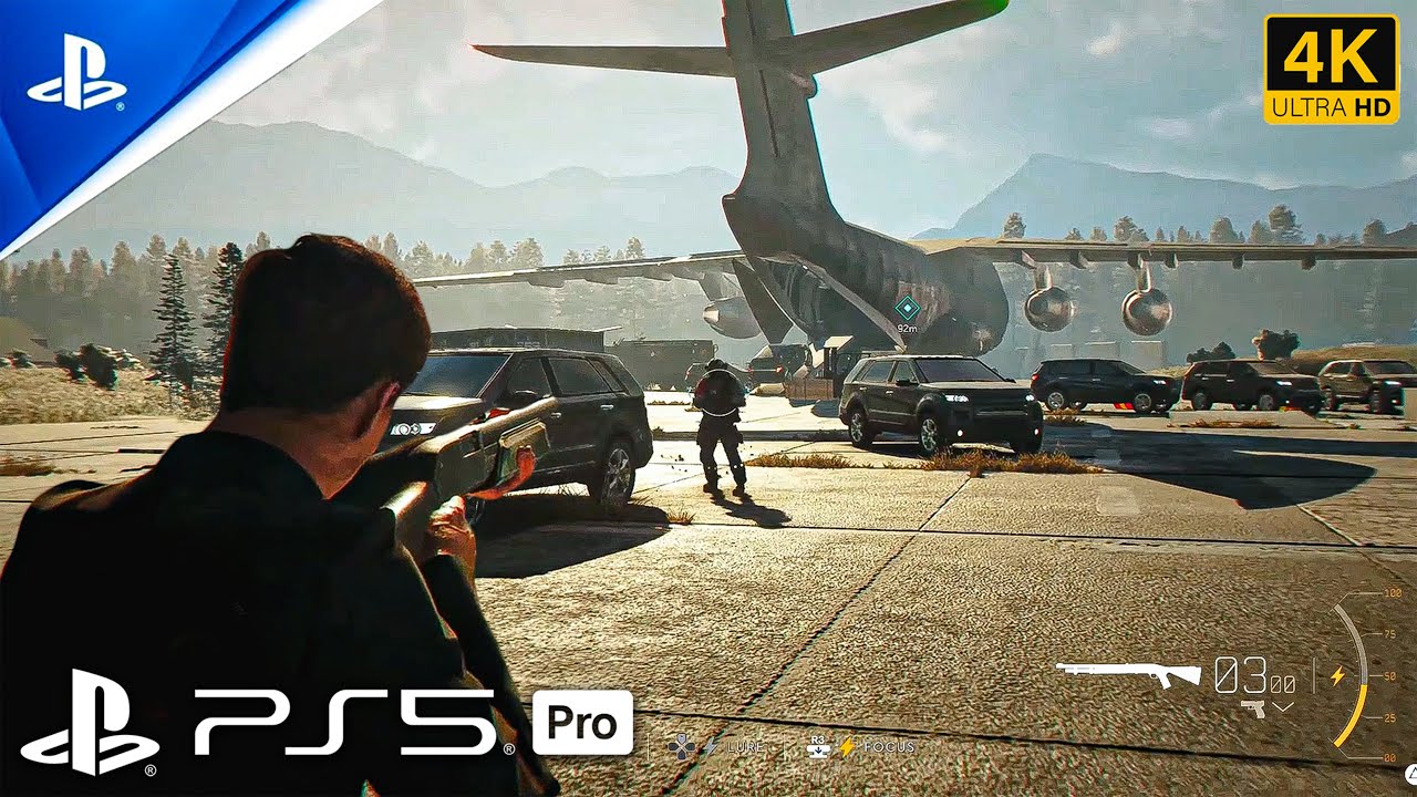 (PS5Pro) 007: Первый свет. НОВАЯ ПОТРЯСАЮЩАЯ ПОГОНКА НА САМОЛЁТЕ. Миссия в стиле Uncharted | Захв...