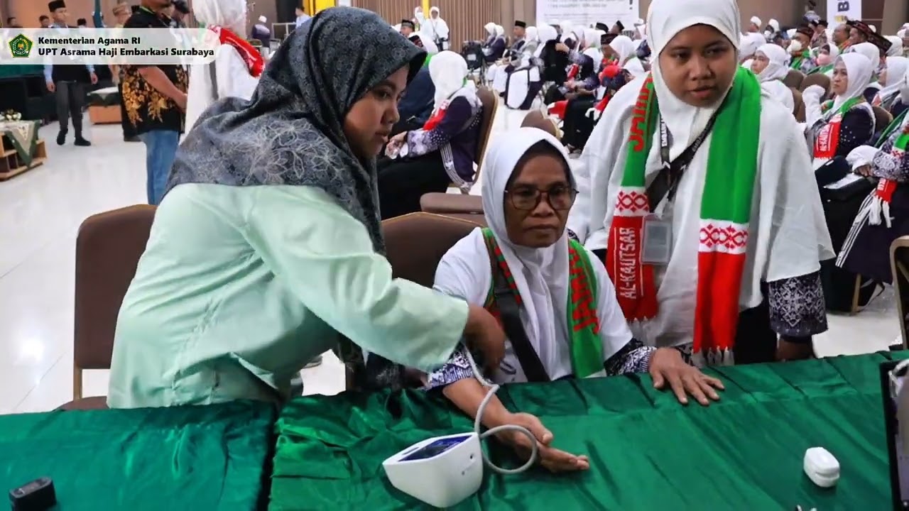 Penerimaan Calon Jemaah Haji, Kloter 16-17-18-19 & 20, Asrama Haji Embarkasi Surabaya 1446H / 2025M