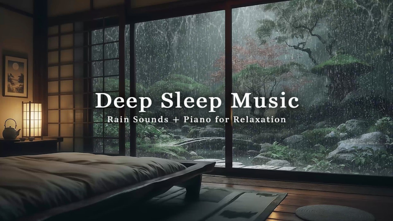 Stress Relief & Deep Sleep | Peaceful Piano and Rain Sounds for Insomnia, Calm Mind and Relaxation
