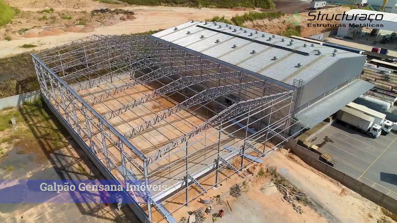 Structuraço Estruturas Metálicas – Galpão da Gensana Imóveis- Betim/ MG