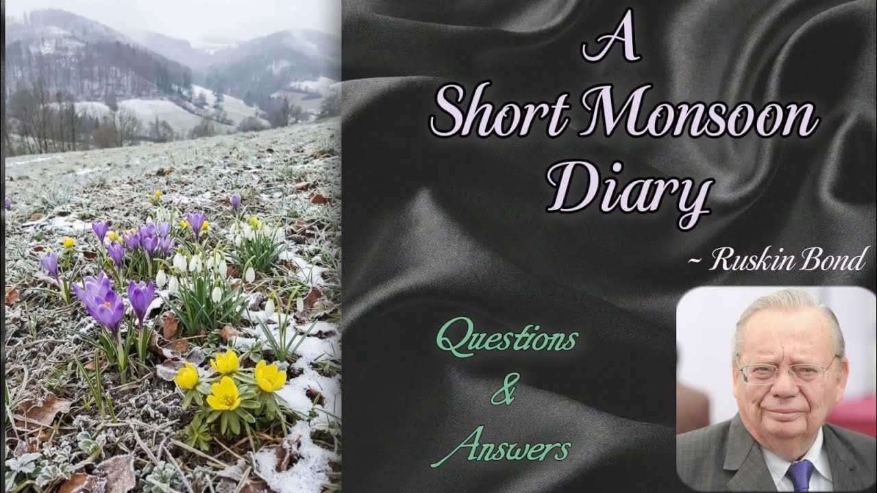 CBSE Class 8 | Honeydew book | A Short Monsoon Diary | Question and Answers